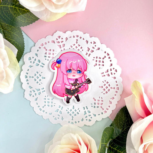 PINK SHY GIRL STICKERS