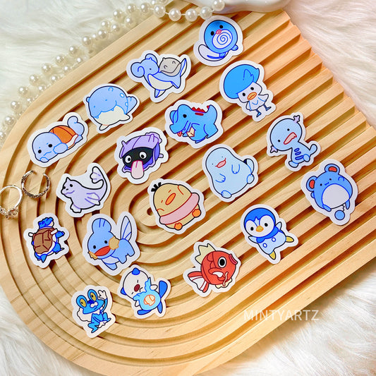 Mini Poke Sticker | Water type