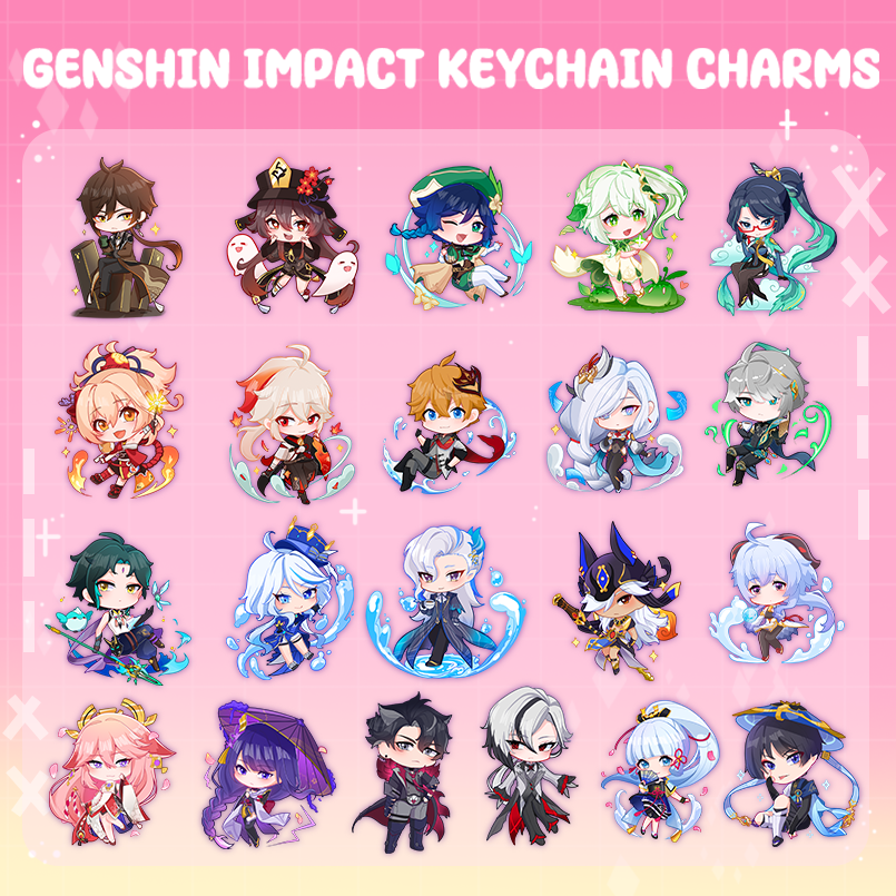 GENSHIN IMPACT KEYCHAIN CHARMS