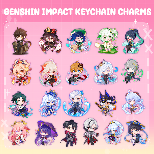 GENSHIN IMPACT KEYCHAIN CHARMS