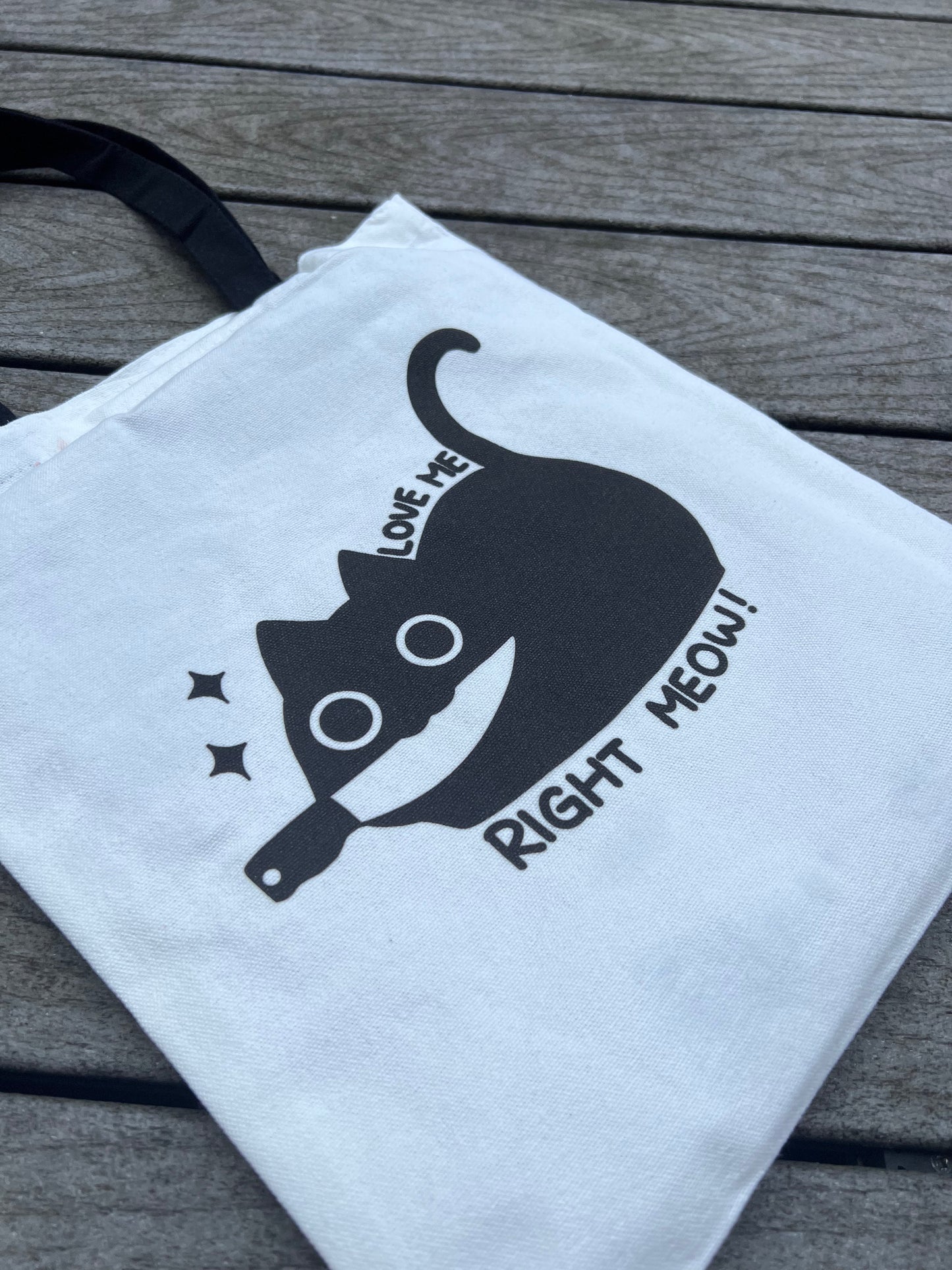 LOVE ME RIGHT MEOW!! TOTE BAG