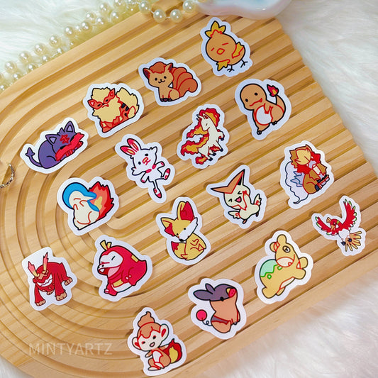 Mini Poke Sticker | Fire type