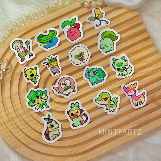 Mini Poke Sticker | Grass type