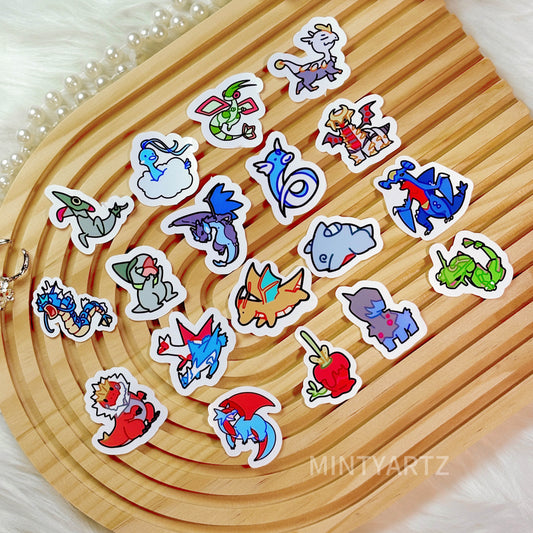 Mini Poke Sticker | Dragon type