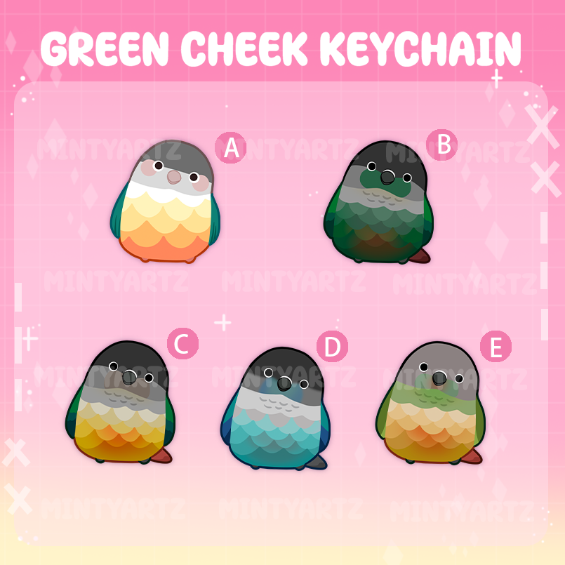 GREENCHEEK ACRYLIC CHARM