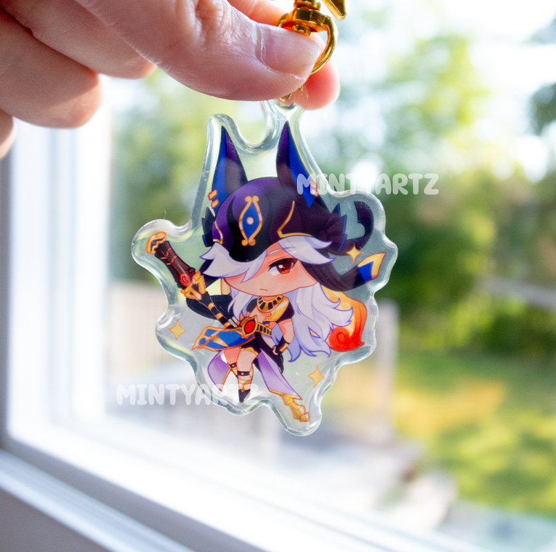 GENSHIN IMPACT KEYCHAIN CHARMS