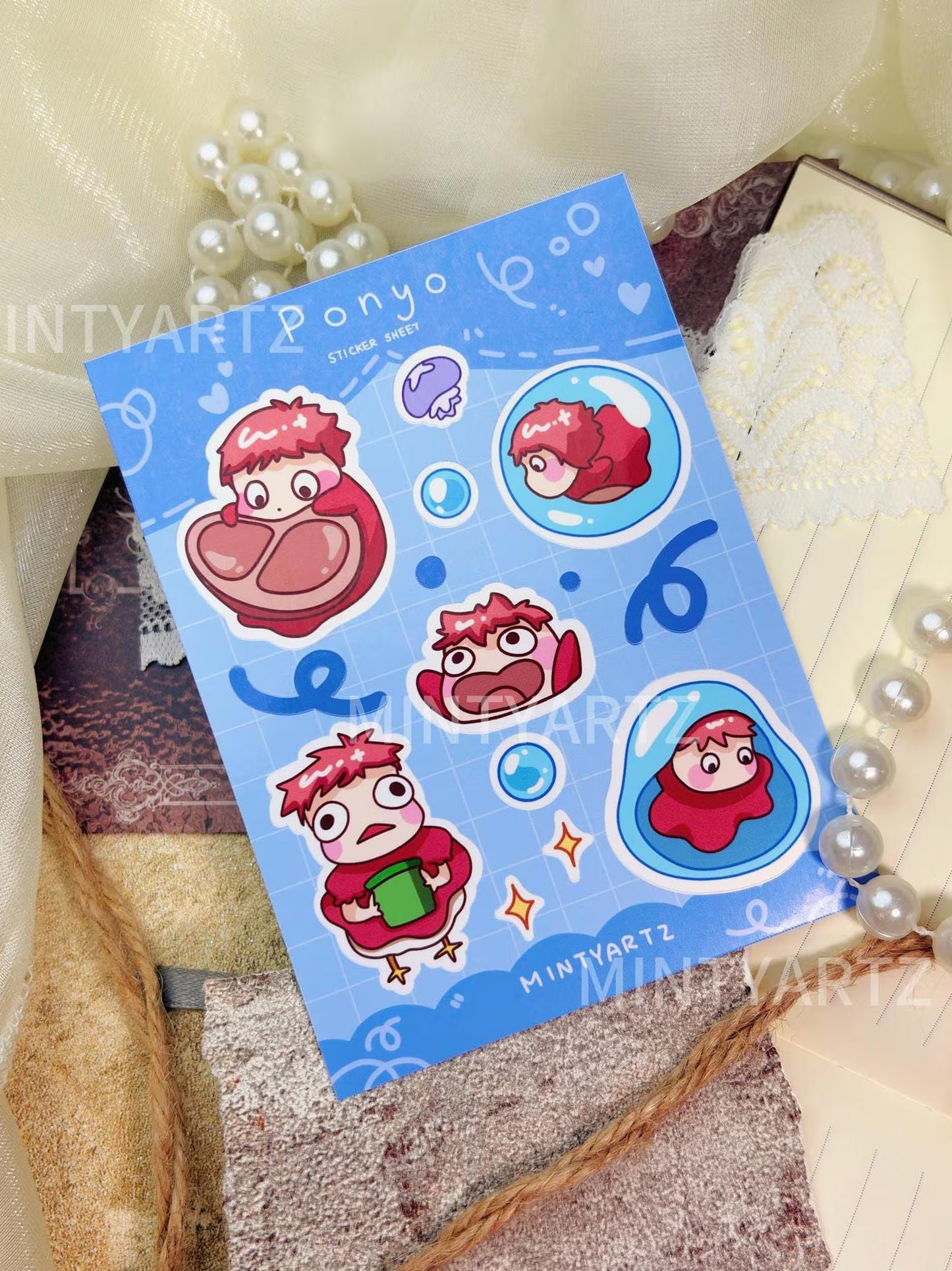 Classic Anime sticker sheet