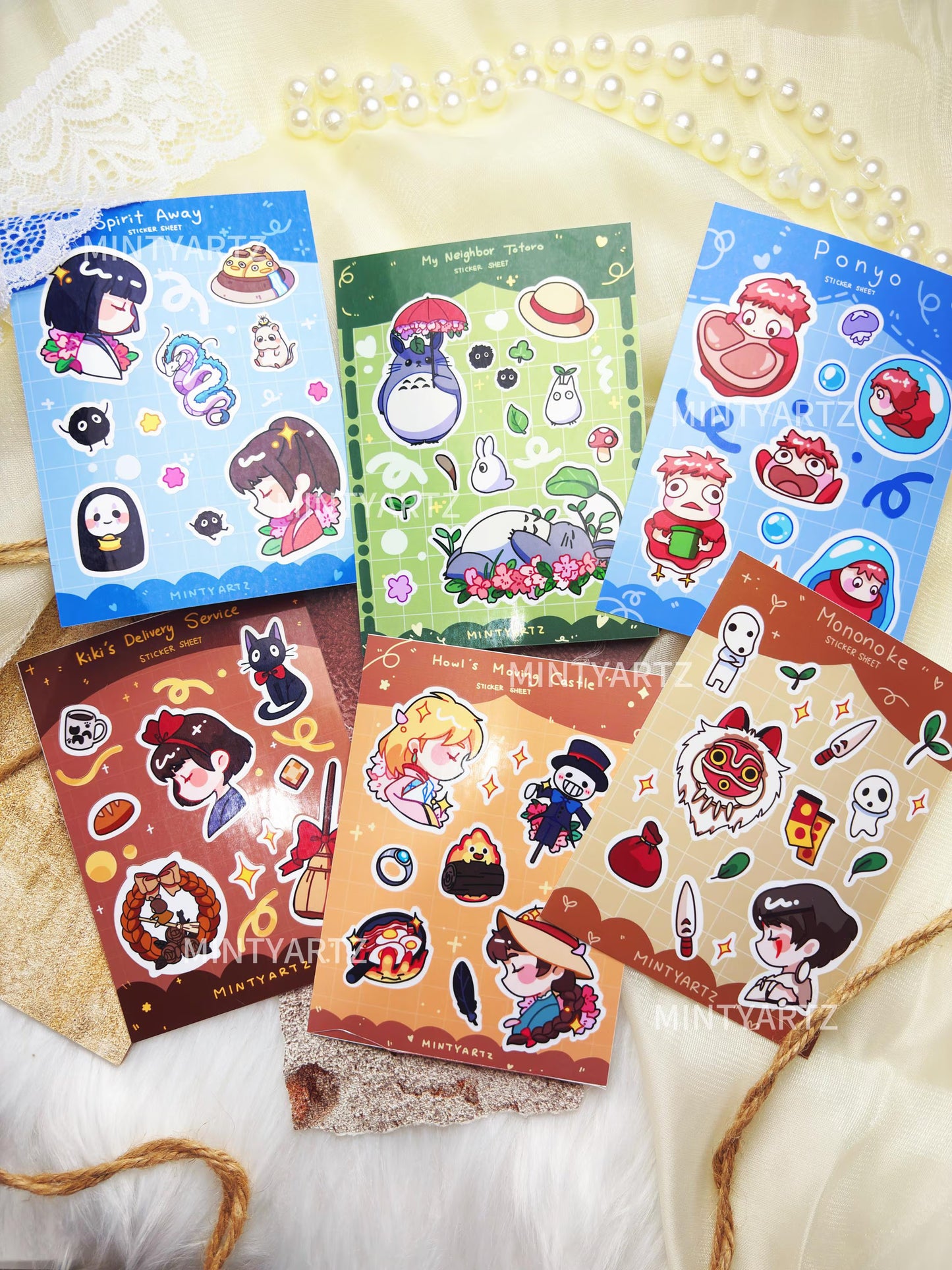 Classic Anime sticker sheet