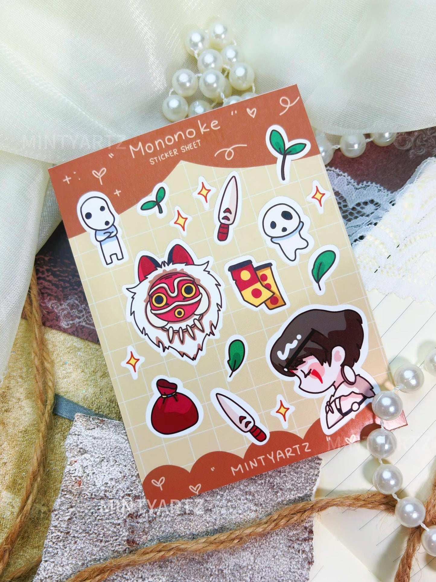 Classic Anime sticker sheet