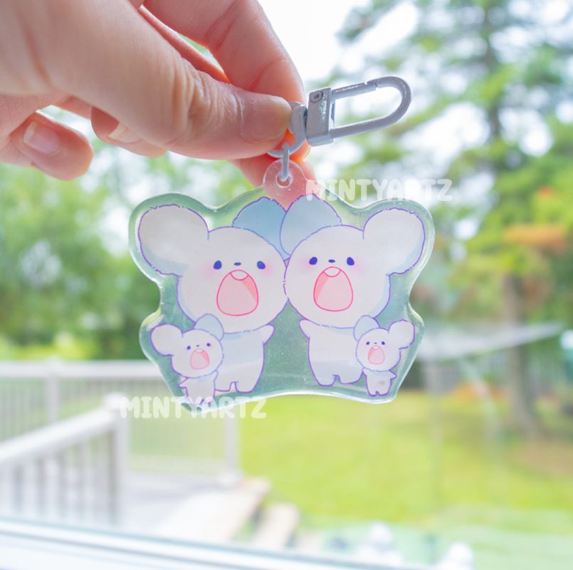 MONSTER PET KEYCHAIN CHARMS